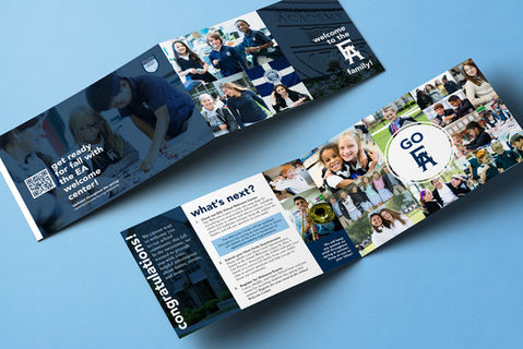 Welcome card for Episcopal Academy