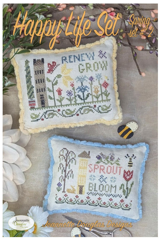 HAPPY LIFE SET - SPRING SET #2 Jeannette Douglas Pattern Only