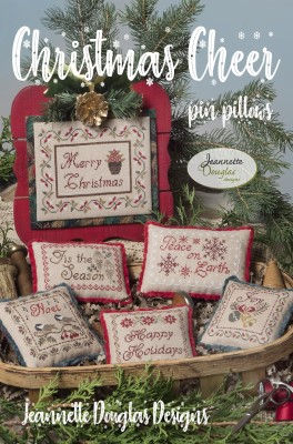 CHRISTMAS CHEER PIN PILLOWS Jeannette Douglas Designs Pattern Only