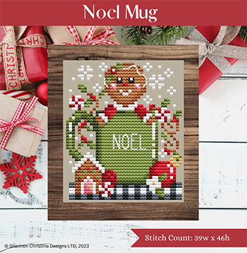NOEL MUG Shannon Christine Designs Pattern  Only