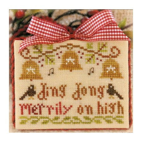 DING DONG MERRILY ON HIGH ORNAMENT OF THE MONTH 5 Little House Needleworks