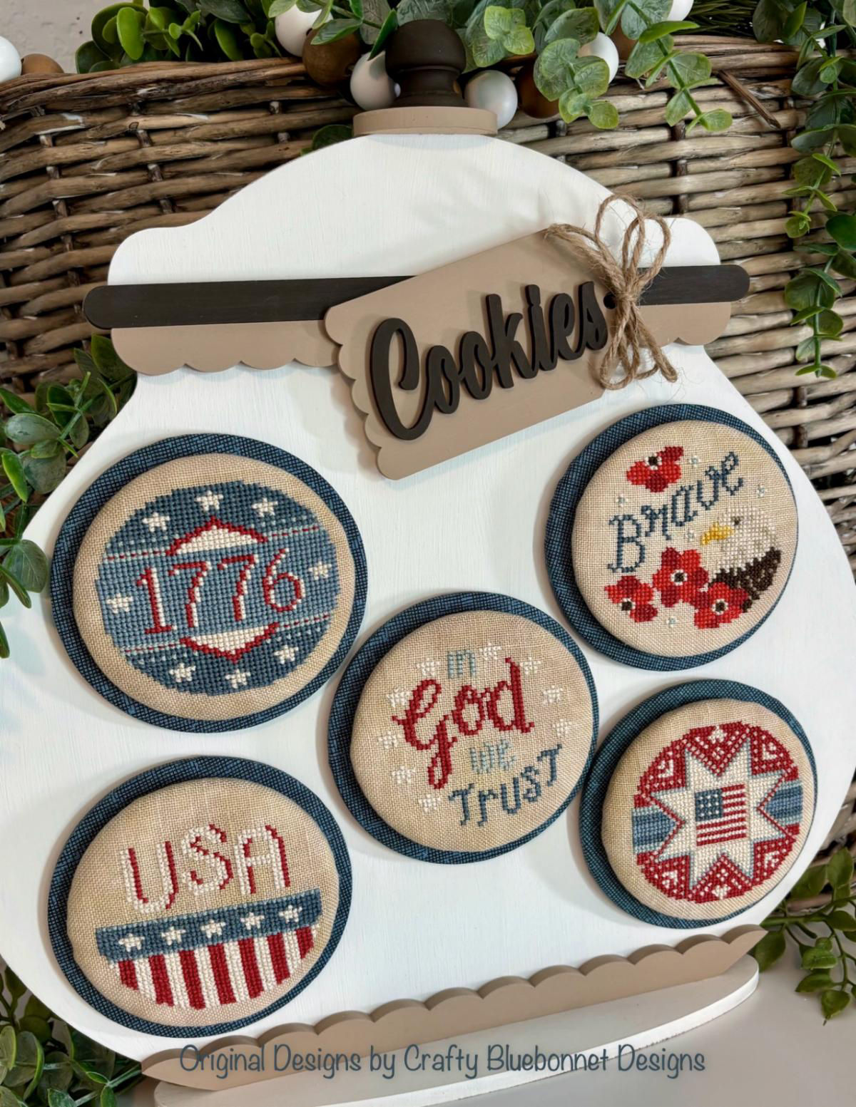BAKED FRESH:PATRIOTIC COOKIES Crafty Bluebonnet Designs Pattern Only