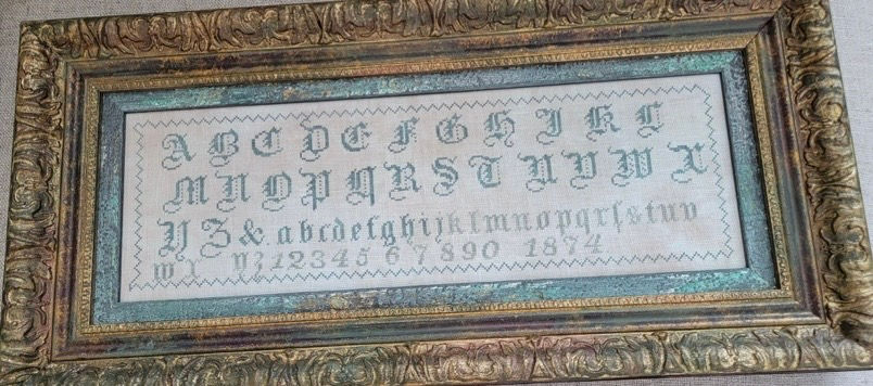 SESQUICENTENNIAL ALPHABET IN BLUE 1874-2024 Thread Milk Design