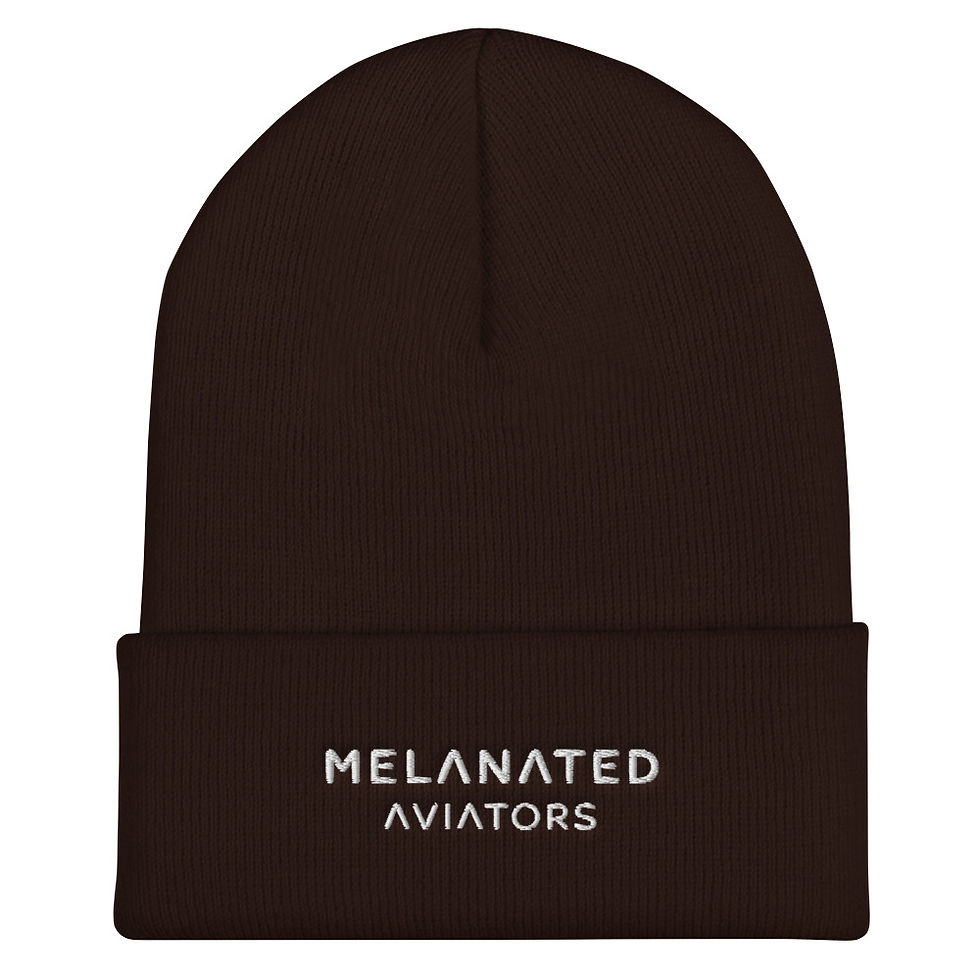 Thumbnail: Melanated Aviators Cuffed Beanie