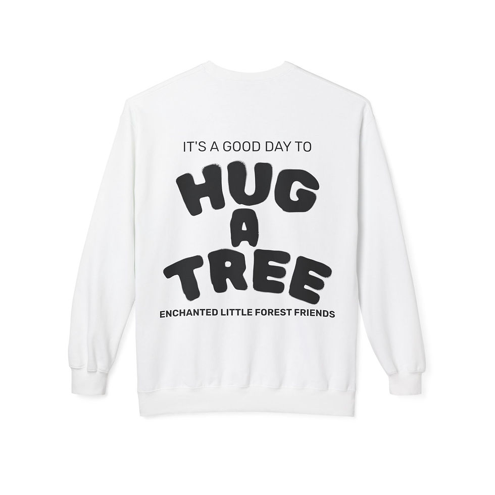 Thumbnail: Hug a Tree Fleece Crewneck Sweatshirt