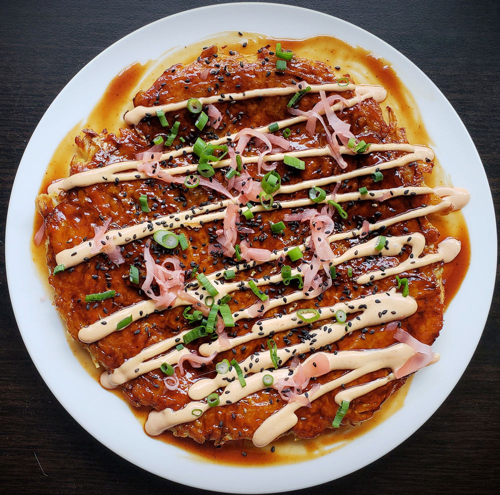 JAPANESE PANCAKES (OKONOMIYAKI) featuring JUSTEGG