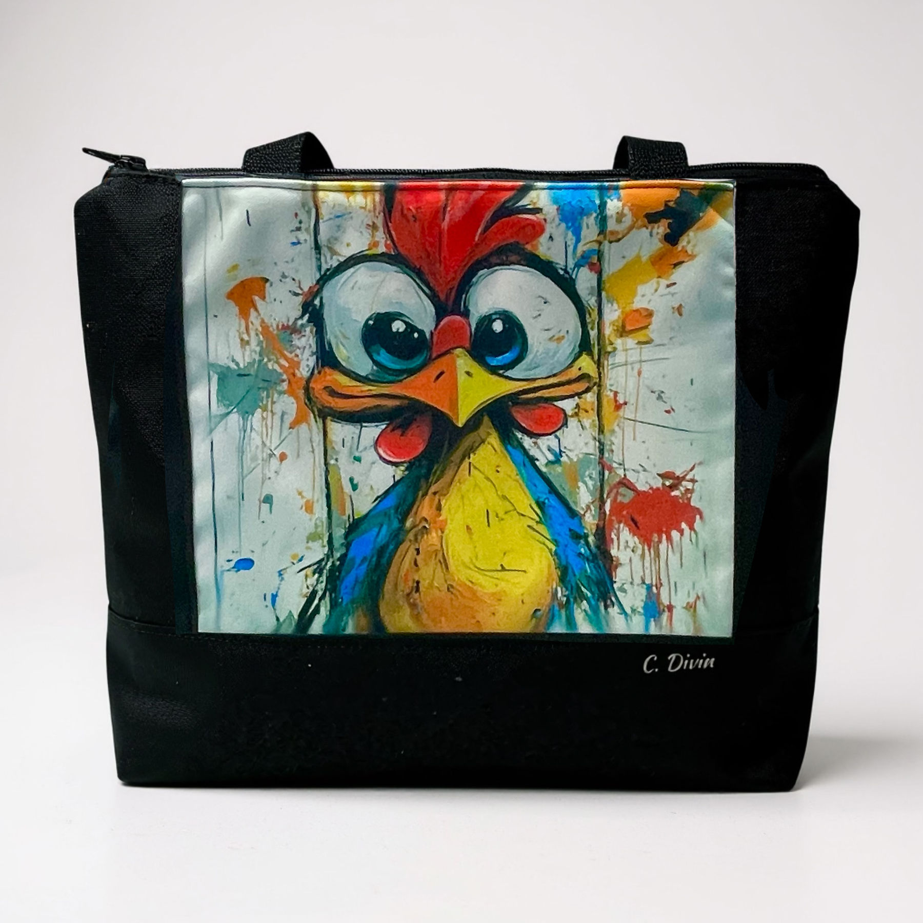 Sac a lunch fleur coq