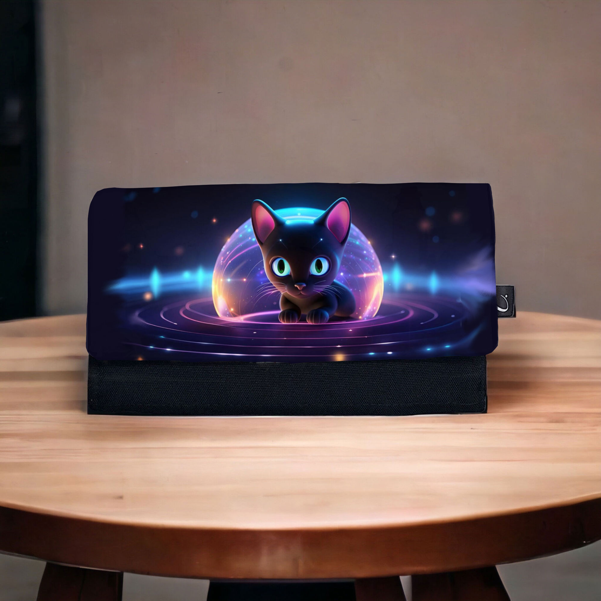 Portefeuille chat lune