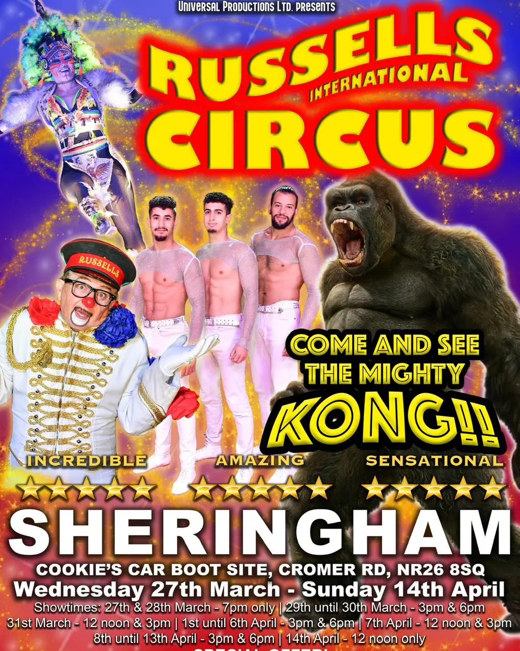 Russell's International Circus in Sheringham 2024