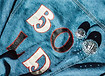 BOLD creative marketing agency painted denim fashion disco balls