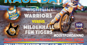 Warriors v Mildenhall - Race Day Update - Injured Wood Misses Meeting
