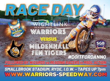 Warriors v Mildenhall - Race Day Update - Injured Wood Misses Meeting