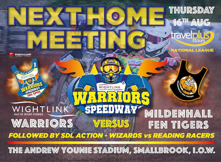 Meeting Previews - Warriors v Fen Tigers (NL) + Wizards v Racers (SDL)