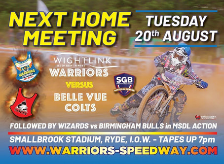 Meeting Preview - Warriors v Belle Vue Colts (NL) & Wizards v Birmingham (MSDL)