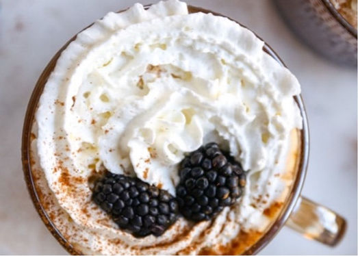 Blackberry and Chocolate Coffee Shake