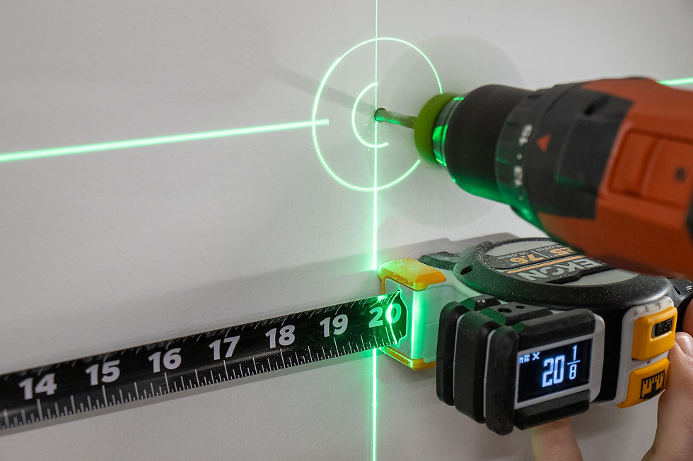 Digital Tape Measure Laser Alignment