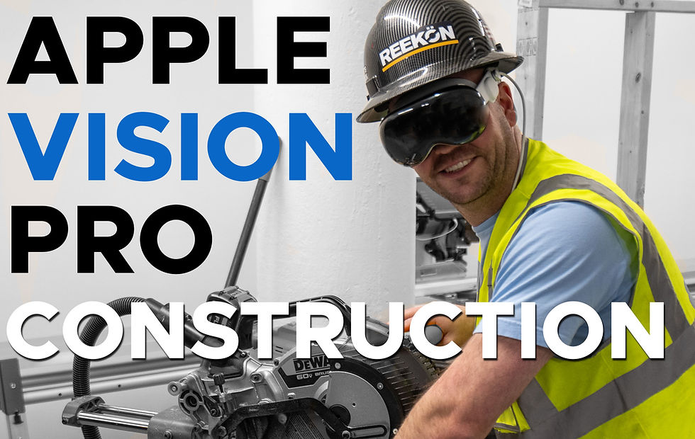 ROCK Jobsite App on Apple Vision Pro - REEKON Tools Virtual Reality Construction