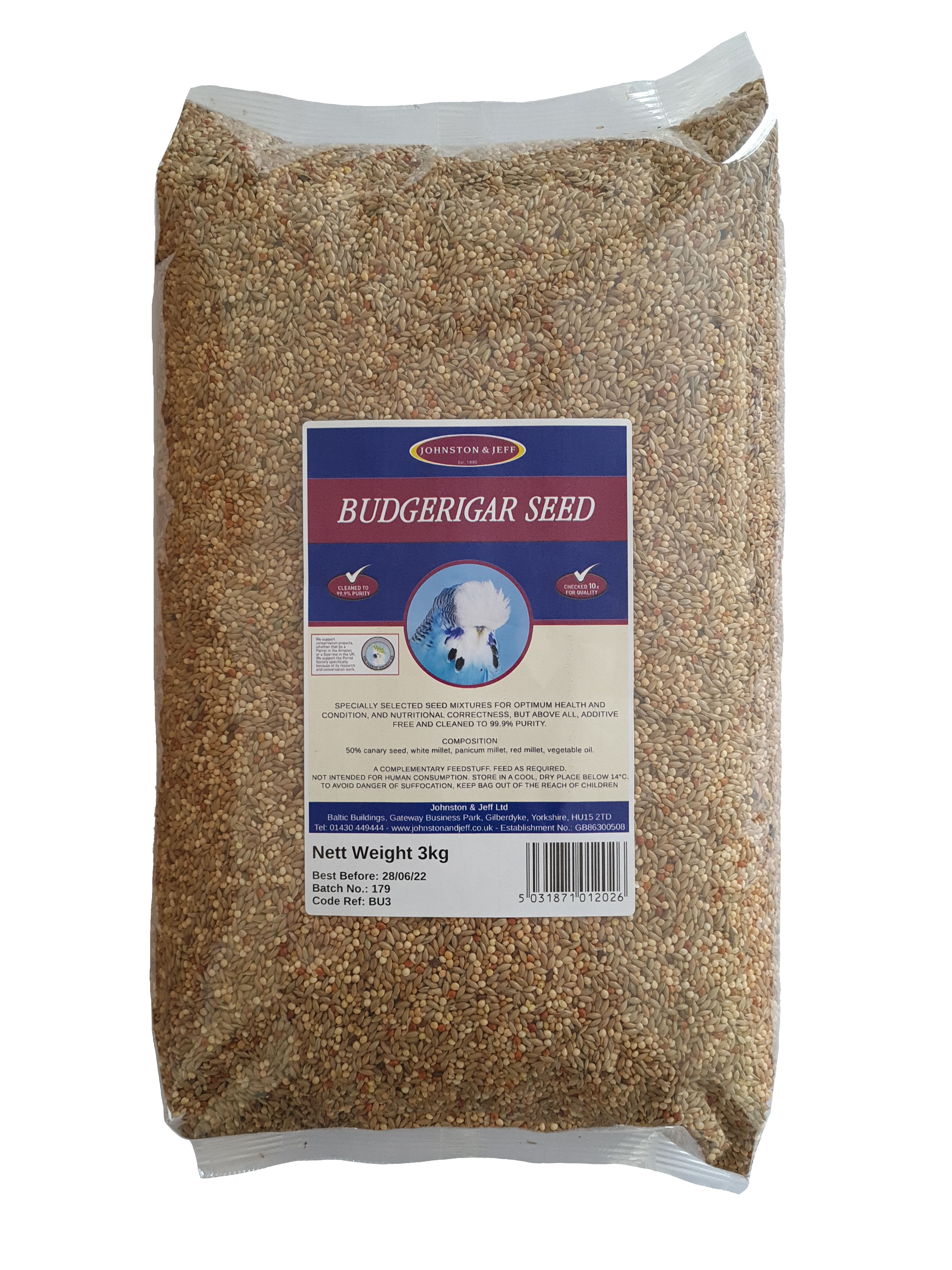 Johnston & Jeff Budgerigar Seed