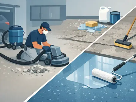 How to Prep Garage Concrete for Epoxy Floors