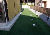 人工芝の敷設