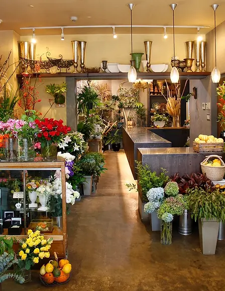 フローリスト彩花の店内