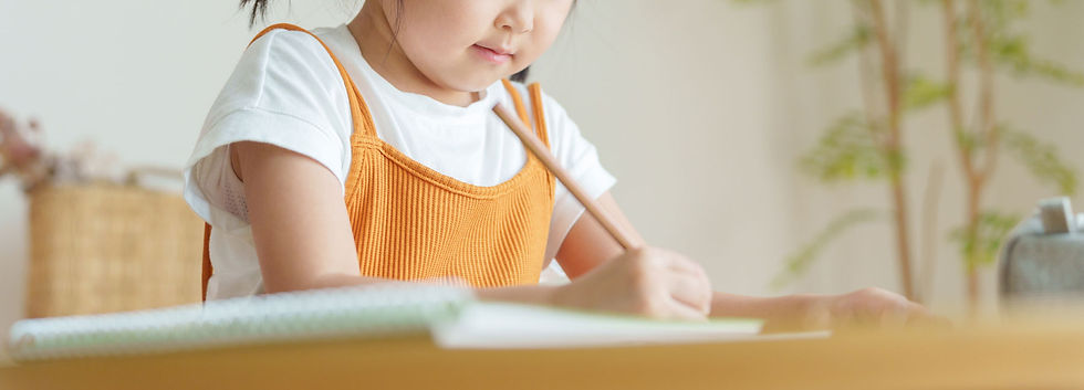 勉強する小学生