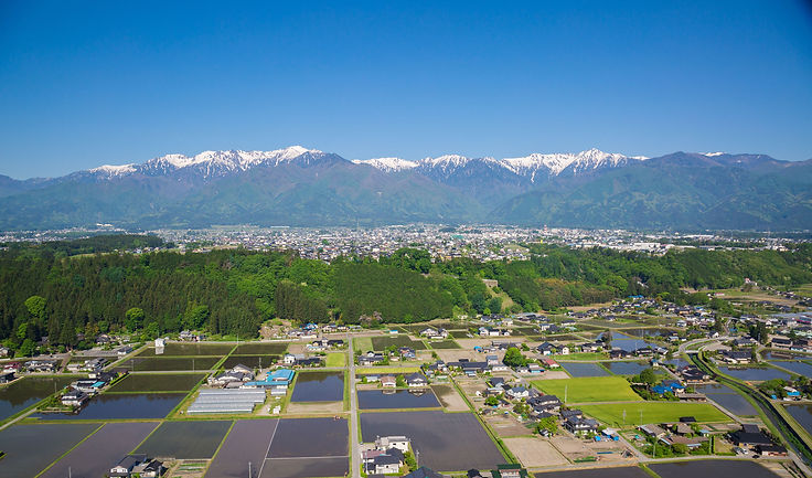 長野県駒ヶ根市の風景