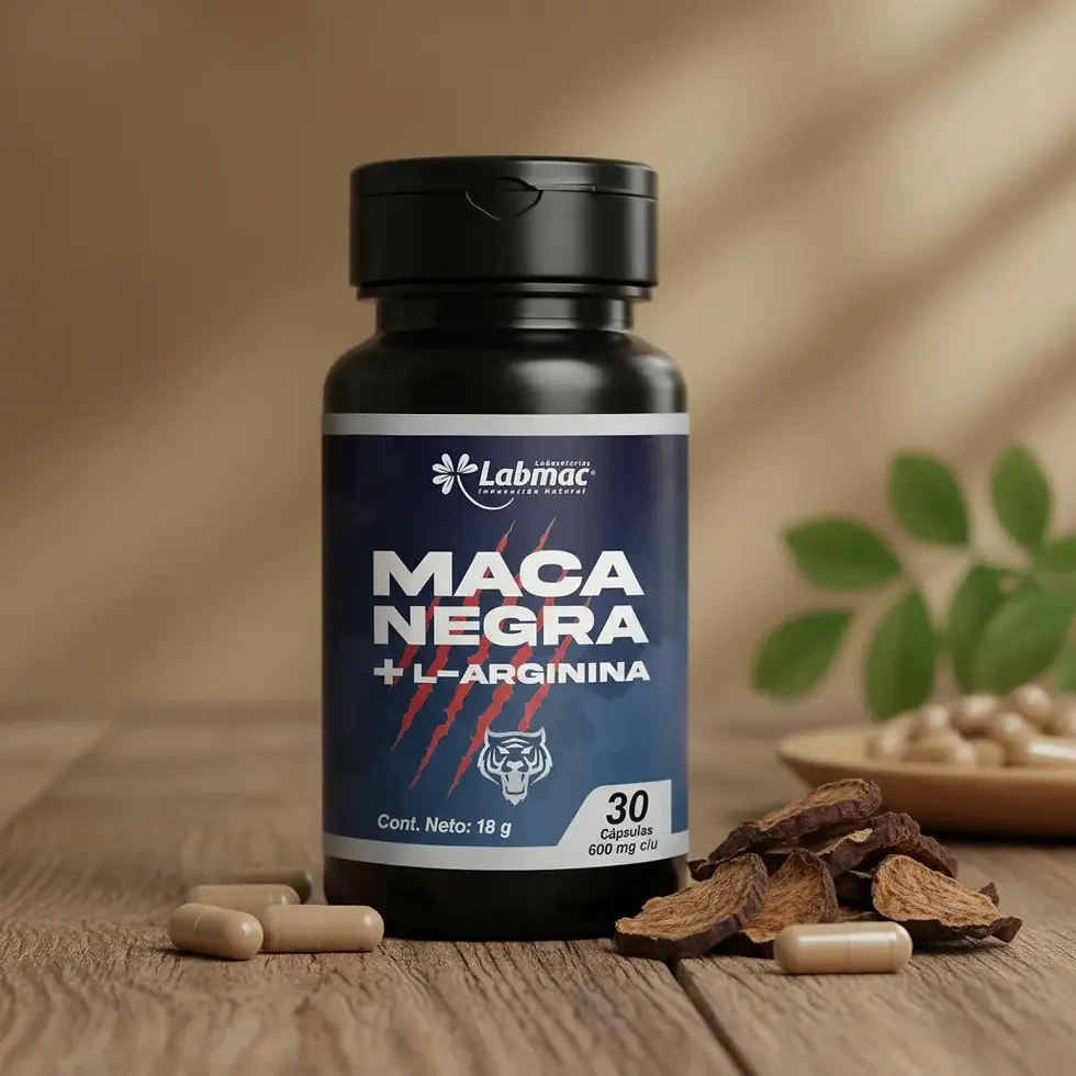 Miniatura: Maca Negra 69mg + L-Arginina + Zinc x 30