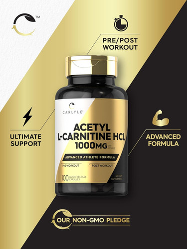 l carnitina hcl para que sirve L-Carnitina HCL Acetil 500mg x 100 | Carlyle