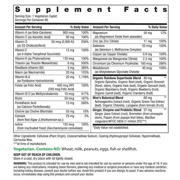 Miniatura: Multivitaminas para Hombres 20+ x 60