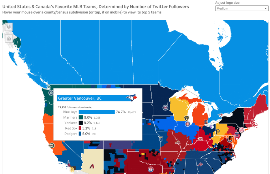 Blue Jays Fan Base Penetration in Vancouver