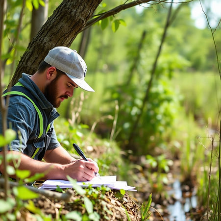 Restoration practitioner writing 5 year management plan for habitat restoration.jpg