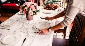 Arranged Food and Objects