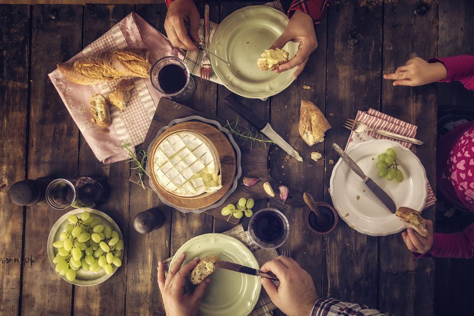 Arranged Food and Objects