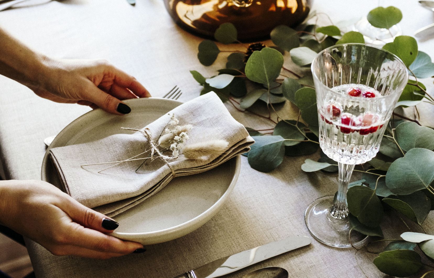 Arranged Food and Objects