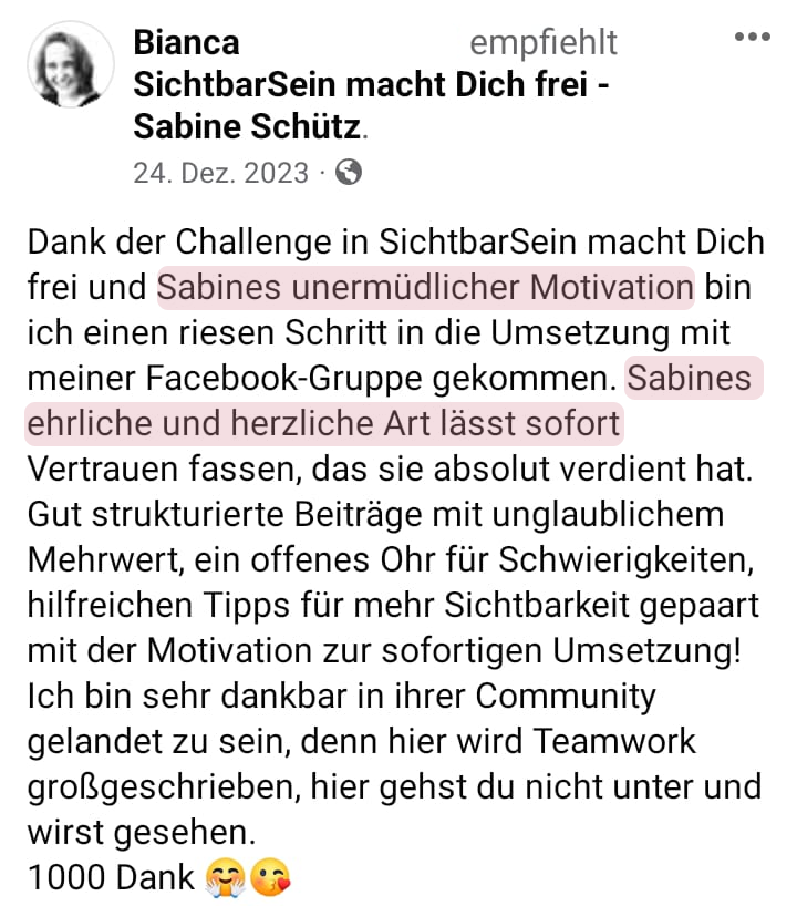Positionierung