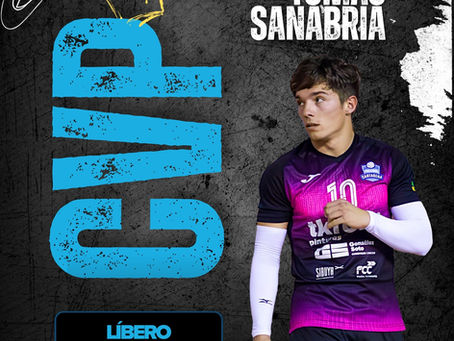 El líbero Tomás Sanabria renueva con CVP Cartagena