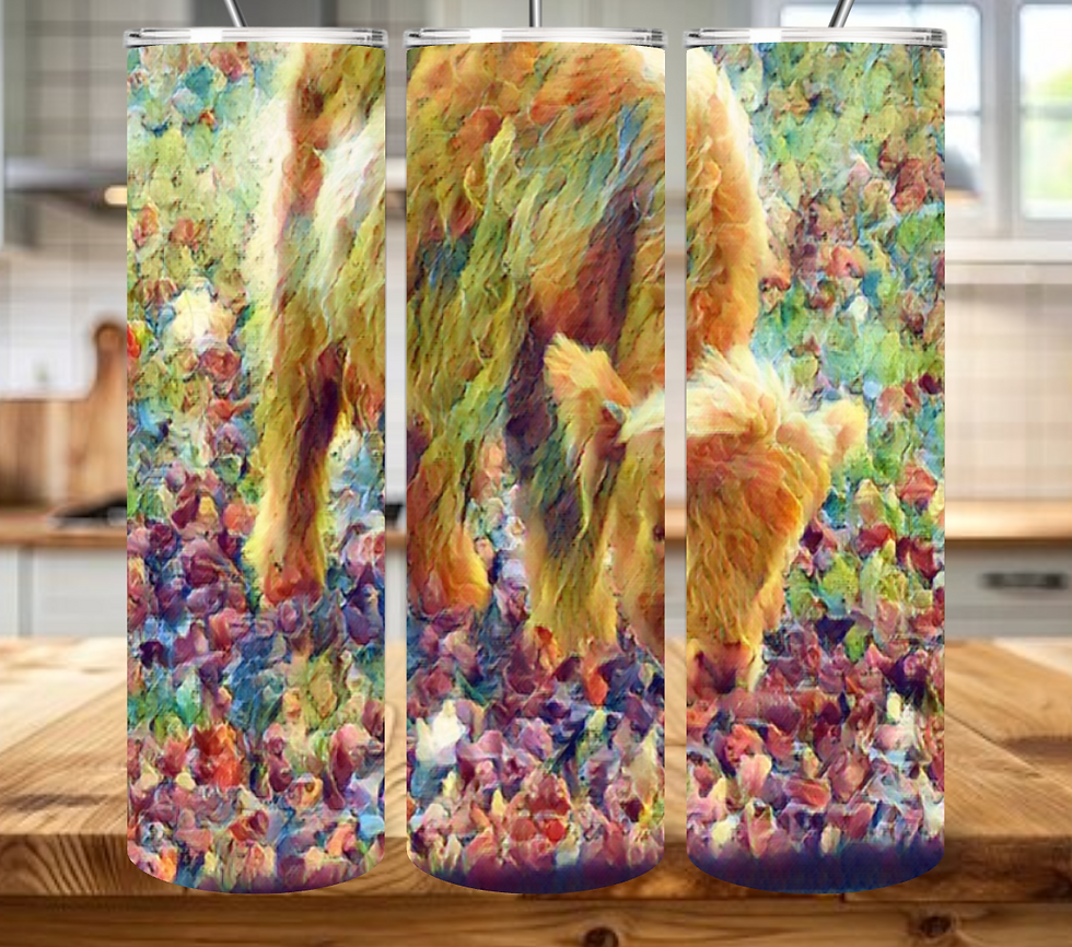 Thumbnail: Curley Highland Cow 20oz Skinny Tumbler