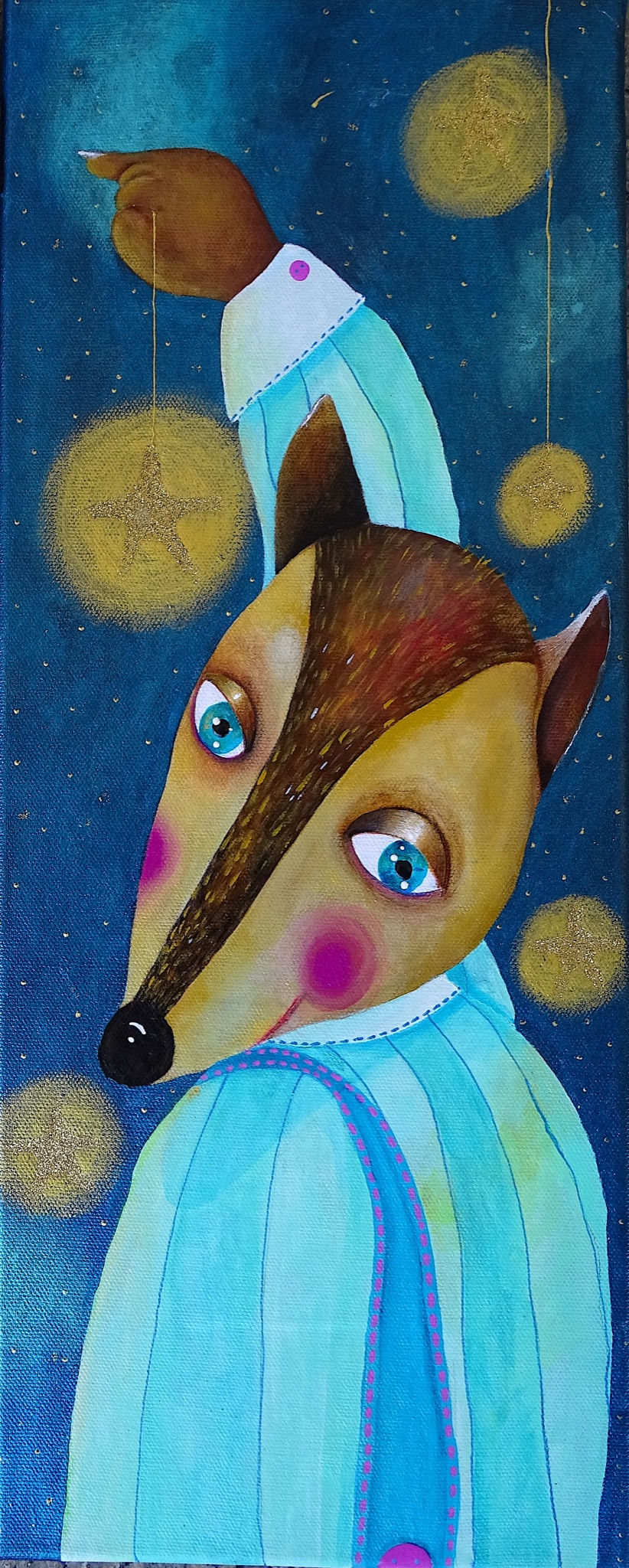 Welcome to the Red Riding Hood Theatre (triptych), 2022 - 90 cm x 50 cm