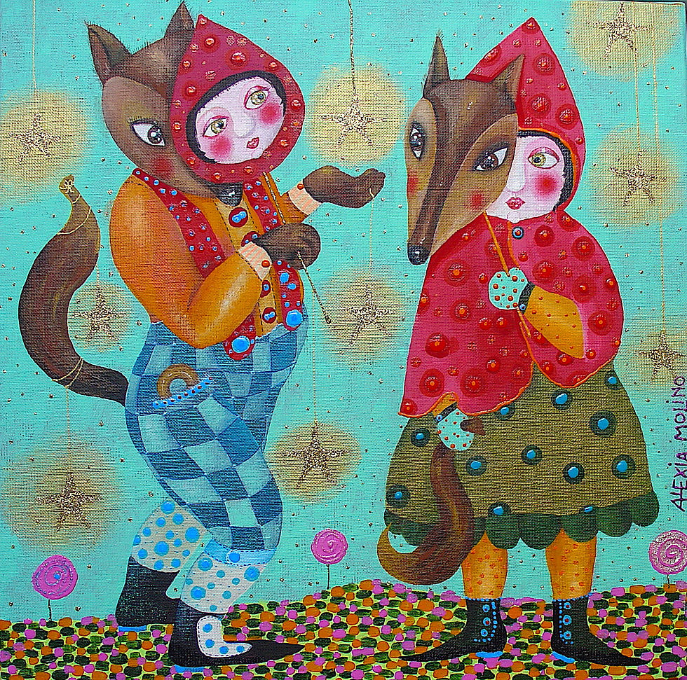 Alexia Molino - To be or not to be (40x40)