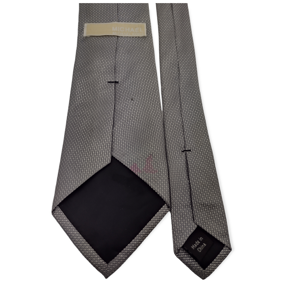 Miniatura: Corbata Michael Kors Clásica Seda Plateada