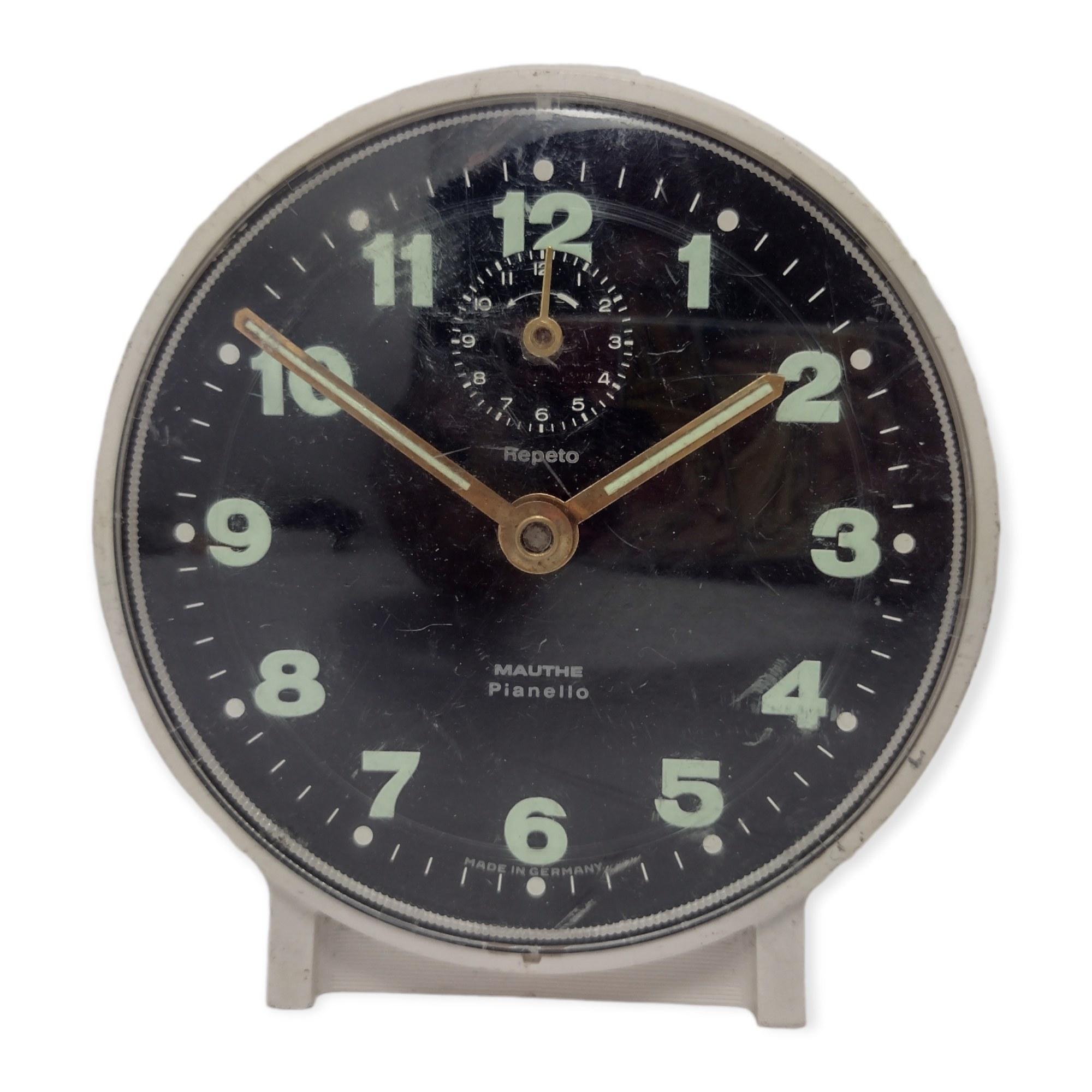 Reloj Despertador Mauthe Repeto Alemán Vintage