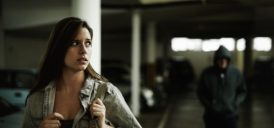 Woman Stalked in Garage