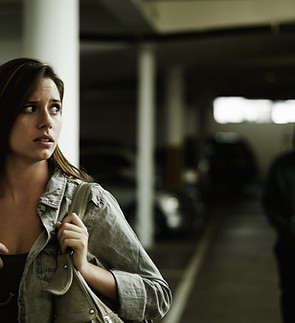 Woman in Parking Lot