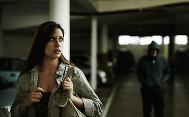 Woman Stalked in Garage