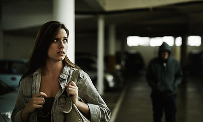 Woman Stalked in Garage