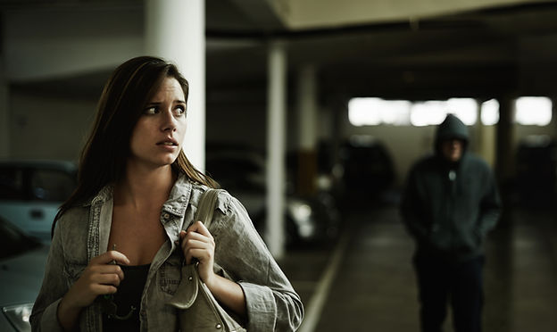 Woman Stalked in Garage
