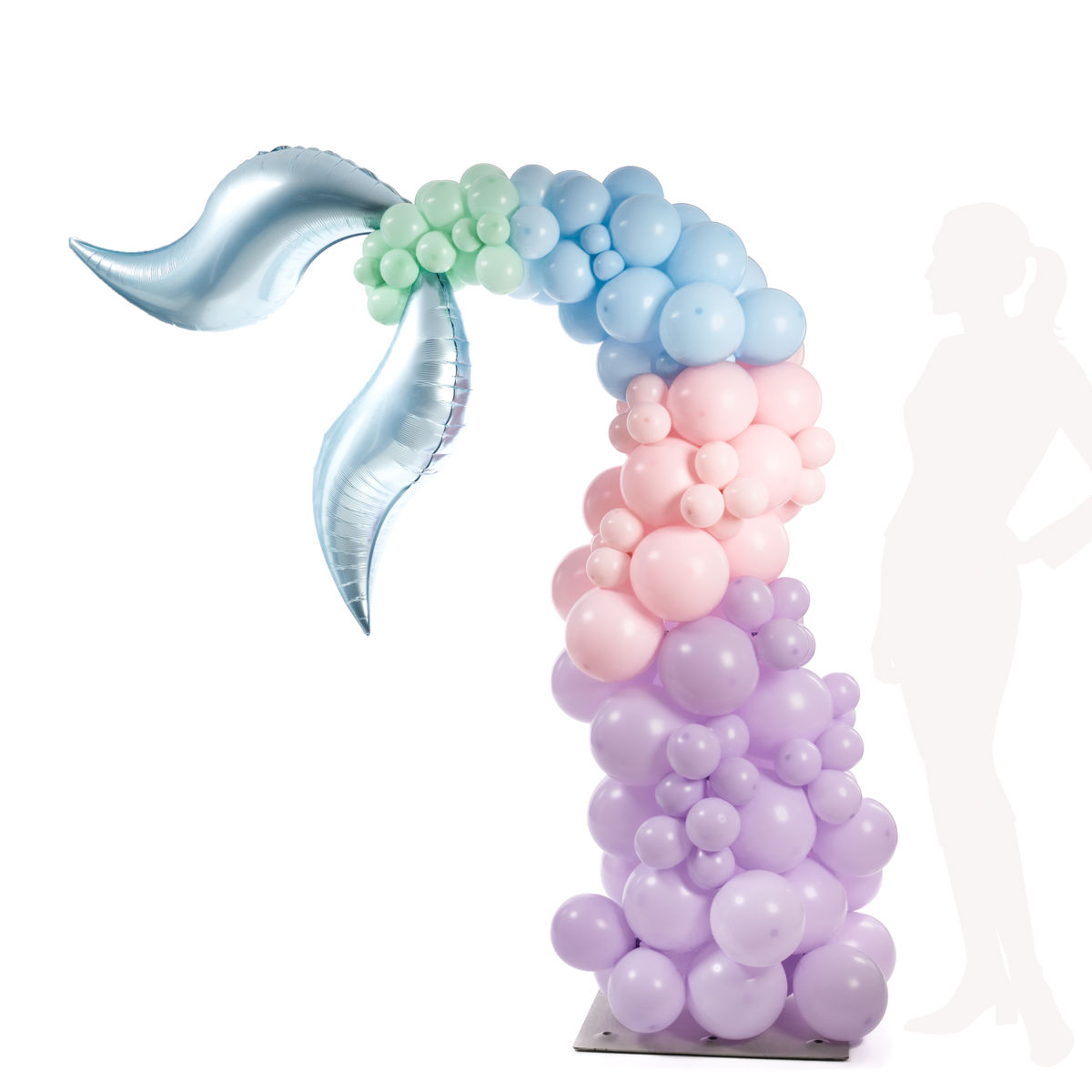 Ballonnentoren - staart zeemeermin  (excl. waarborg basis)