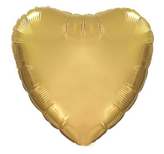 Folie Hart Goud - 80 cm (incl. helium)