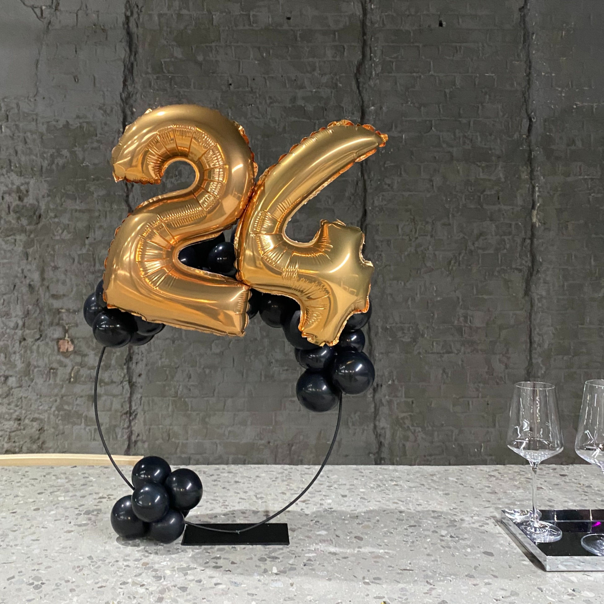 Cirkel voor op tafel - 1 of 2 cijfer (diameter 35 cm)